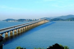 太湖风景名胜区-太湖桥面风光