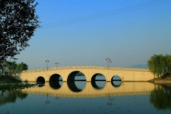 太湖风景名胜区-太湖桥面风光