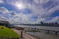 上海黄浦江-晴空下的上海黄浦江