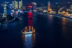 上海黄浦江-晚上的上海黄浦江